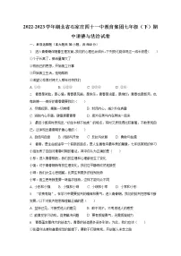 2022-2023学年湖北省石家庄四十一中教育集团七年级(下)期中道德与法治试卷(含解析)