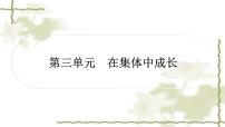 中考道德与法治复习七年级下册第三单元在集体中成长教学课件