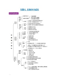 中考道德与法治三轮冲刺 知识点梳理与冲刺练习专题07 在集体中成长 (含详解)