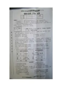 2023年安徽省合肥市蜀山区中考一模道德与法治试卷