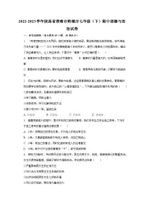 2022-2023学年陕西省渭南市韩城市七年级(下)期中道德与法治试卷(含解析)