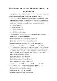 广西南宁市天桃实验学校2022-2023学年八年级下学期期中道德与法治试卷（含答案）