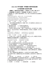 广东省揭阳市揭东区2022-2023学年七年级下学期期中道德与法治试题