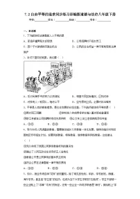 初中政治 (道德与法治)人教部编版八年级下册自由平等的追求同步训练题
