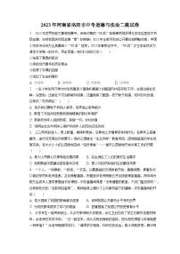 2023年河南省洛阳市中考道德与法治二模试卷(含答案解析)