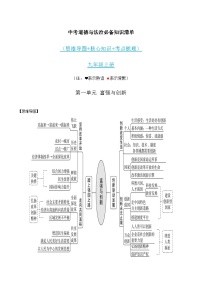 九年级上册（全）-中考道德与法治必备知识清单（思维导图+核心知识+考点梳理）（部编版）