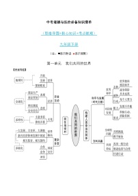 九年级下册（全）-中考道德与法治必备知识清单（思维导图+核心知识+考点梳理）（部编版）