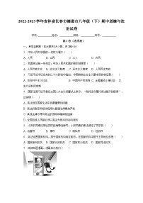 2022-2023学年吉林省长春市德惠市八年级（下）期中道德与法治试卷（含解析）