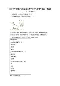 2023年广西南宁市兴宁区三美学校中考道德与法治一模试卷（含解析）