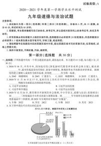 陕西省西安市西咸新区空港新城2020-2021学年九年级上学期期末考试道德与法治试题