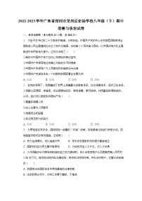 2022-2023学年广东省深圳市龙岗区宏扬学校八年级（下）期中道德与法治试卷（含解析）