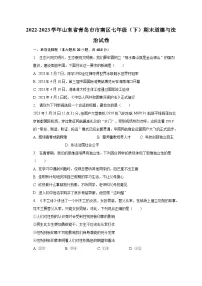 2022-2023学年山东省青岛市市南区七年级（下）期末道德与法治试卷（含解析）