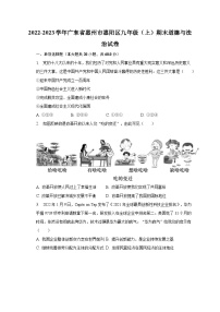 2022-2023学年广东省惠州市惠阳区九年级（上）期末道德与法治试卷（含解析）