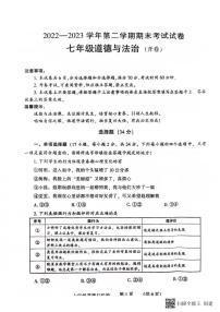 河南省濮阳市2022-2023学年七年级下学期期末道德与法治试题