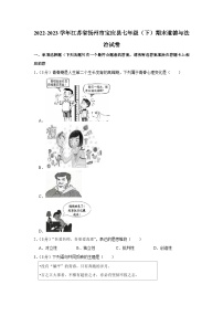 江苏省扬州市宝应县+2022-2023学年七年级下学期期末道德与法治试卷（含答案）