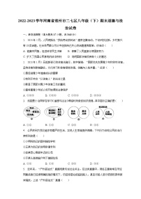 2022-2023学年河南省郑州市二七区八年级（下）期末道德与法治试卷（含解析）