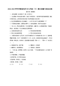 2022-2023学年河南省焦作市七年级（下）期末道德与法治试卷（含解析）