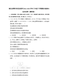 湖北省黄冈市四县联考2022-2023学年八年级下学期期末道德与法治试卷（含答案）