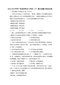 2022-2023学年广东省东莞市七年级（下）期末道德与法治试卷（含解析）