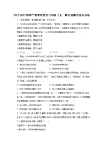 2022-2023学年广东省东莞市七年级(下)期末道德与法治试卷(含解析)