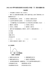 2022-2023学年吉林省吉林市永吉县七年级（下）期末道德与法治试卷（含解析）