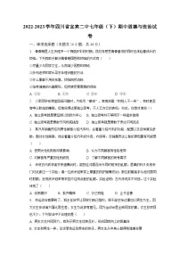 2022-2023学年四川省宜宾二中七年级（下）期中道德与法治试卷（含解析）
