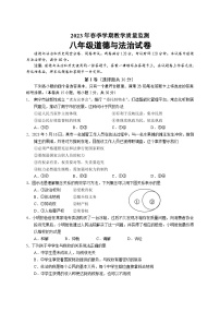 广西南宁市宾阳县2022-2023学年八年级下学期期末考试道德与法治试题（含答案）