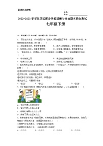 湖北省武汉市江汉区部分学校2022-2023学年七年级下册道德与法治期末联合测试（含答案）