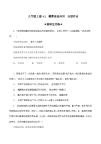 人教部编版九年级上册凝聚法治共识精品随堂练习题