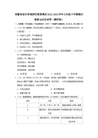 安徽省宿州市埇桥区教育集团2022-2023学年七年级下学期期末学业质量检测道德与法治试题（含答案）