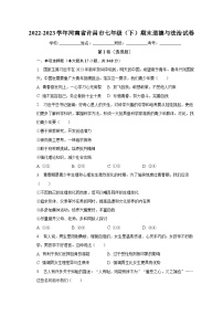 河南省许昌市2022-2023学年七年级下学期期末道德与法治试卷（含答案）