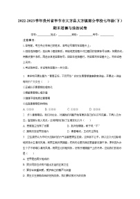 贵州省毕节市大方县大方镇部分学校2022-2023学年七年级下学期期末道德与法治试卷（含答案）