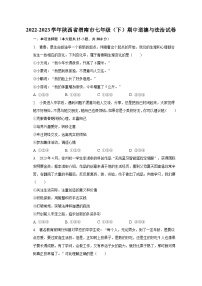 2022-2023学年陕西省渭南市七年级（下）期中道德与法治试卷（含解析）