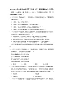 2022-2023学年重庆市大足区七年级下学期期末道德与法治试卷（含解析）