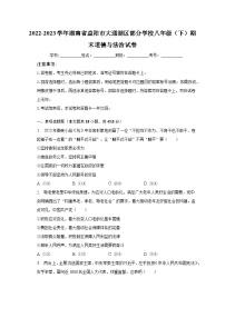 湖南省益阳市大通湖区部分学校2022-2023学年八年级下学期期末道德与法治试卷