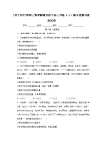 山东省聊城市茌平县2022-2023学年七年级下学期期末道德与法治试卷（含答案）