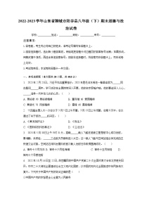 2022-2023学年山东省聊城市阳谷县八年级（下）期末道德与法治试卷（含解析）