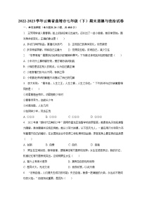 2022-2023学年云南省曲靖市七年级（下）期末道德与法治试卷（含解析）