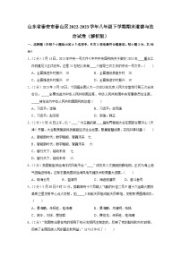 山东省泰安市泰山区2022-2023学年(五四学制)八年级下学期期末考试道德与法治试题