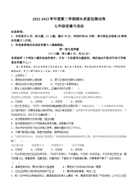 河南省驻马店市正阳县2022-2023学年七年级下学期期末道德与法治试题