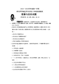 山东省青岛市市南区琴岛学校2022-2023学年八年级上学期10月月考道德与法治试题