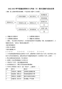 2022-2023学年福建省莆田市七年级（下）期末道德与法治试卷(含答案解析)