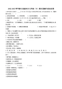 2022-2023学年浙江省嘉兴市七年级（下）期末道德与法治试卷(含答案解析)