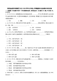 陕西省咸阳市秦都区2022-2023学年七年级上学期道德与法治期末考试试卷