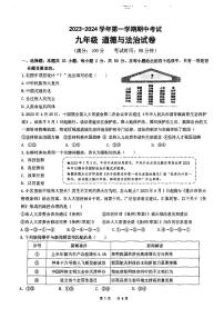 福建省福州市仓山区2023-2024学年九年级上学期期中九校联考道德与法治试卷