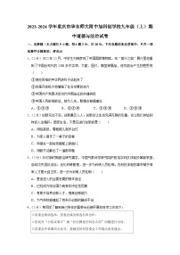 重庆市华东师范大学附属中旭科创学校2023-2024学年九年级上学期期中定时作业道德与法治试题