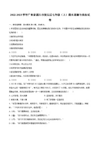 2022-2023学年广东省湛江市坡头区七年级（上）期末道德与法治试卷（含详细答案解析）