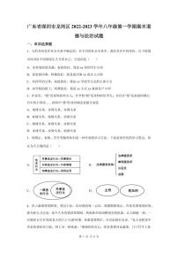 2022-2023深圳龙岗区八年级（上）期末道法试卷