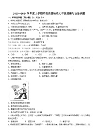 吉林省四平市双辽市2023-2024学年七年级上学期期末道德与法治试题(无答案)