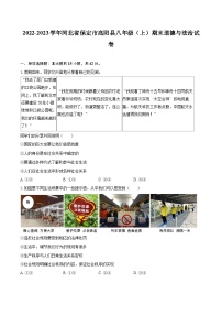 2022-2023学年河北省保定市高阳县八年级（上）期末道德与法治试卷（含详细答案解析）